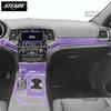 För Jeep Grand Cherokee 2019-2023 Bilinteriör Mittkonsol Transparent TPU Färgskyddsfilm Klistermärke mot repor LCD