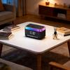 Bluetooth-compatibleLED Atmosphere Light Wireless Speakers Multifunctional Card Slot 360 Sound Touch Control Long Batter