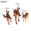 Simulation Christmas Deer Christmas Elk Plush Reindeer Christmas Decoration Fairy Garden Miniatures Props doll Toy
