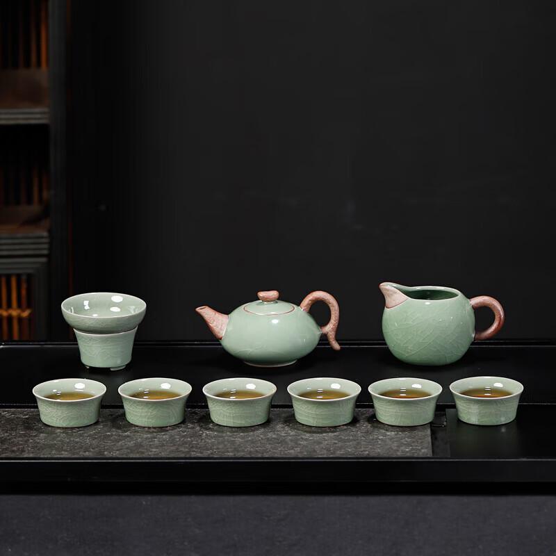 Chinese Ge Kiln Ceramic Tea Set with Gift Box