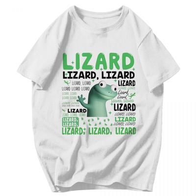 Men T Shirt Lizard Meme Awesome Gifts Y2K Graphic Oneck Unisex Tops T Shirts