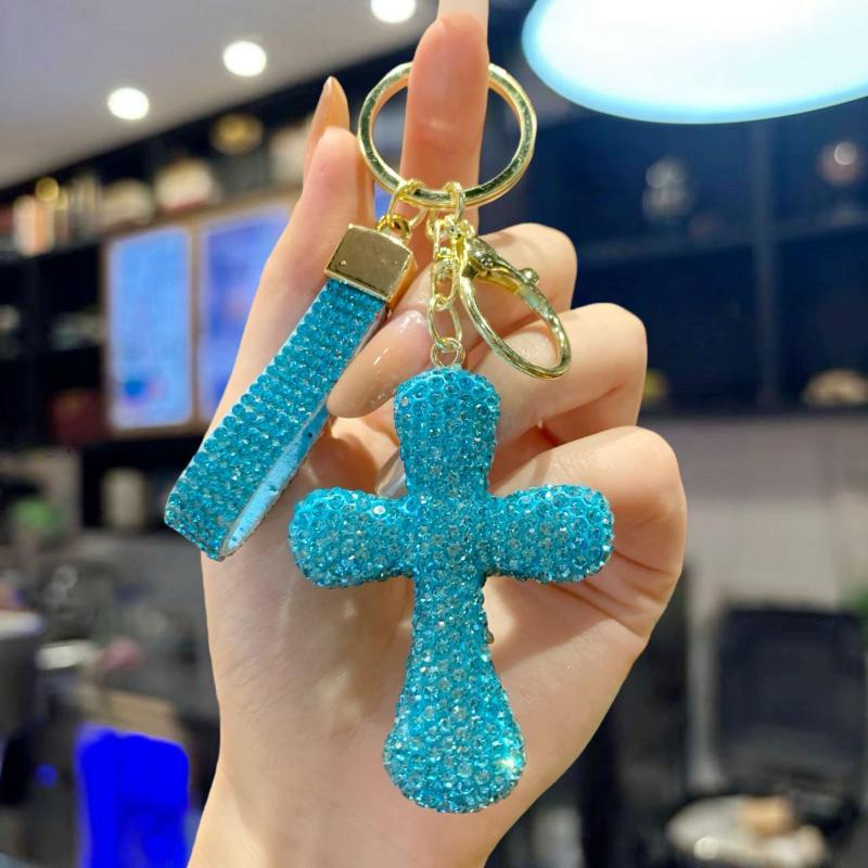 Able, Diamond-Encrusted Crosses, Keychains, Creative Bags, Pendants, Personalized Car Accessories, Gifts