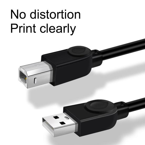 1.5/3/5/10M Tragbares USB2.0 Druck Klares PVC High Speed Transfer Drucker Kabel Scannerkabel