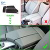 För BMW 5-serien E60 2004 - 2009 2010 ABS Kolfibertextur Mittkonsollock Armstödsbox Förvaringslåda Skyddskåpa