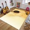 Retro Music Rugs for Bedroom Decoration Vintage Guitar Big 3D Printed Home Carpet Living Room Sofa Table Soft Non-Slip Floor Mat