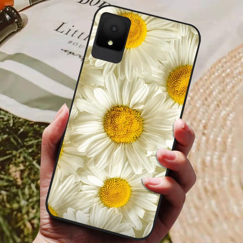 For TCL 502 Case Shockproof Soft Silicone TPU Bumper for TCL 502 Global Cover Cat Luxury  TCL502 Cute Cartoon Shell