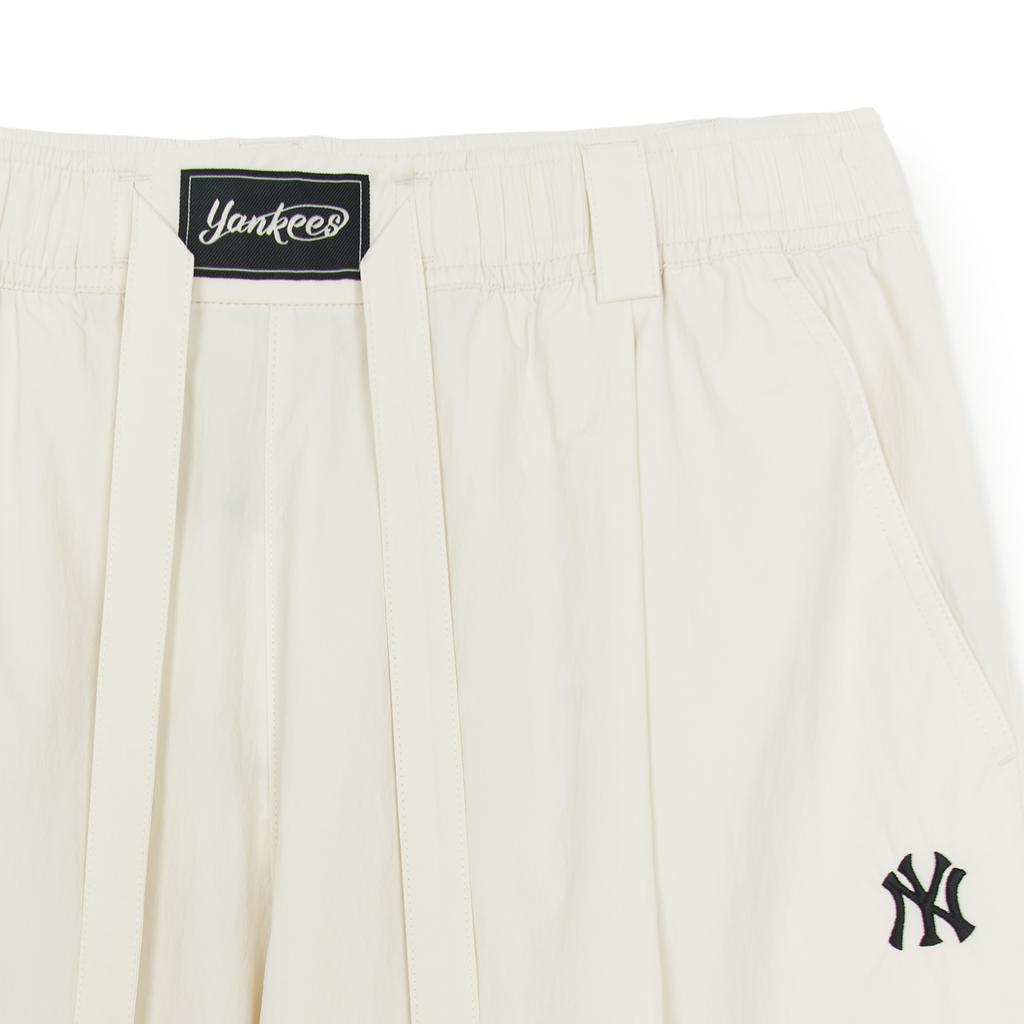 New MLB New York Yankees Basic Collection SS25 Casual Pants Unisex Heather Gray Ivory 3AWPB1053-50CRM