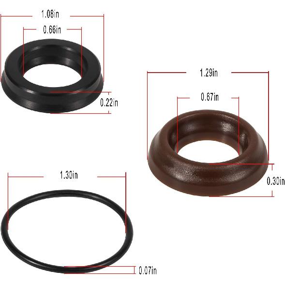AR1857 Packing Kit 18mm XR Seal Repair Kit for Annovi Reverberi Pressure Washer Pump RK RKA XRC XRA
