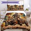 3PC Custom Name Rodeo Rider Bull Bedding Set Duvet Cover Closure Includes 1 Duvet Cover & 2 Pillowcases for Bedroom