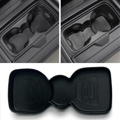 Car Inner Center Water Cup Holder Non-Slip Mat Pad TPE Rubber Fit For Land Rover Defender 90 110