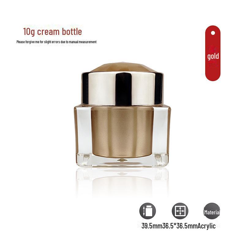 Diamond Square Acrylic Spray Bottle - Gold High-End Cosmetic Container