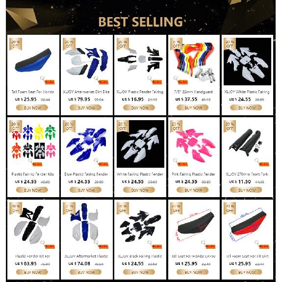 Plastic Fairing Fender Kits For SSR Piranha Honda XR50 CRF50 50cc 70cc 90cc 110cc 125cc 140cc 150cc 160cc Pit Dirt Trail Bike