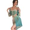 Sexy lingerie women's retro perspective sexy hanfu uniform cosplay suit belly pocket seduction