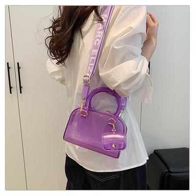Women's Summer PVC Transparent Jelly Handbag - High-End Texture Shoulder & Crossbody Bag