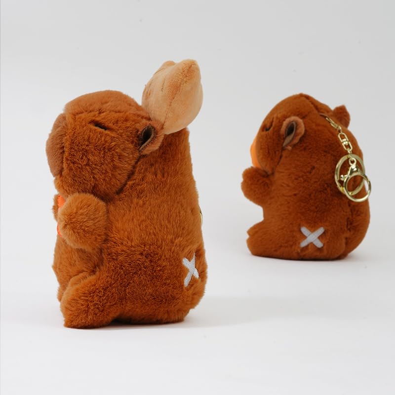 Clearstone Capybara Plush Keychain, Chavimaru Croissant, 19cm, Brown