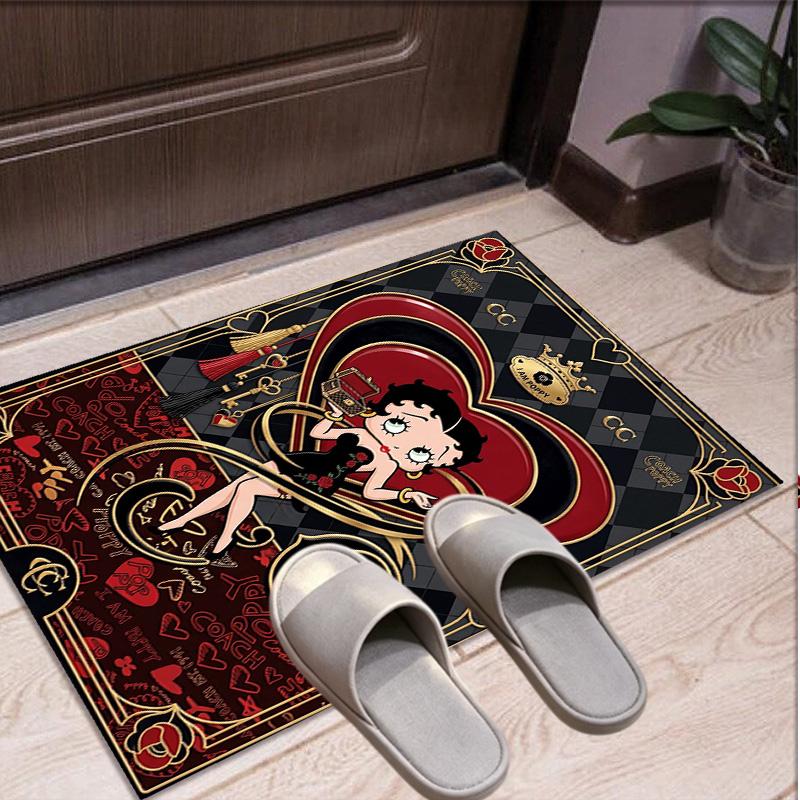 Betty Boop Pattern Rug, Indoor/Outdoor Mat, for Picnic, Gameroom, Bedroom, Office, Living Room, Home Decor Carpet, Birthday Gift