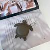 2025 New Leather Pendant Head Layer Leather Mini Earphone Bag Turtle Pendant Wallet Cross Border