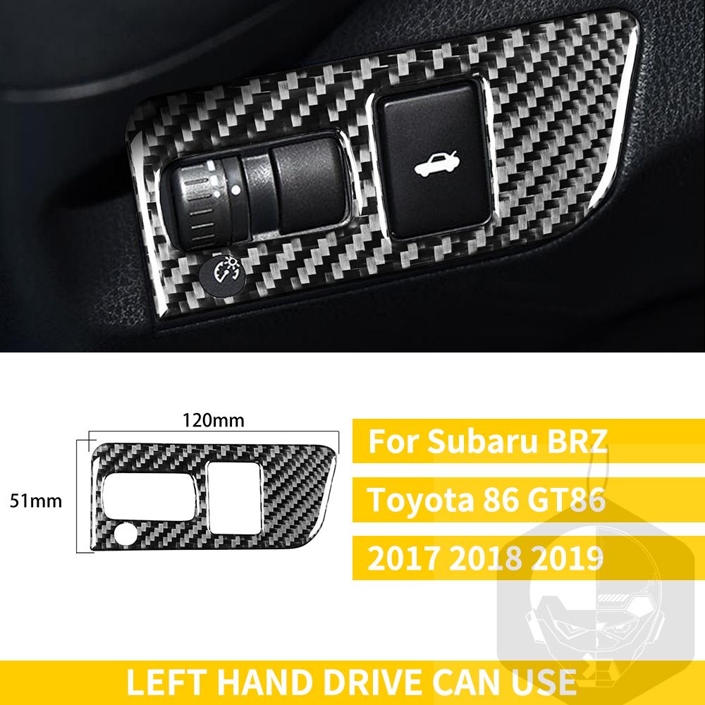 Pro Subaru BRZ Toyota 86 GT86 2017 2018 2019 Carbon Fiber Car příslušenství Držák řadicí páky Obložení klimatizace