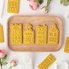 4 Stück Amsterdam Haus Ausstecher Europäisches Altes Gebäude Fondant Formen 3D Keksstempel Backwerkzeuge Für Weihnachten DIY Keks 1