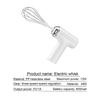 Wireless Electric Handheld Egg Mixer 3 Speed Settings Food Blender For Baking Cake Dough Cream Whisk