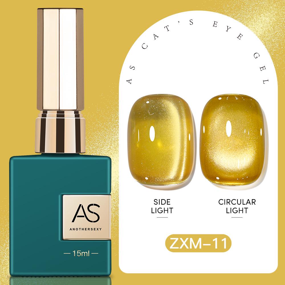 30 Shades Suspended Mirror Cat Eye Gel Polish Set with Glitter Glass Bead Effect