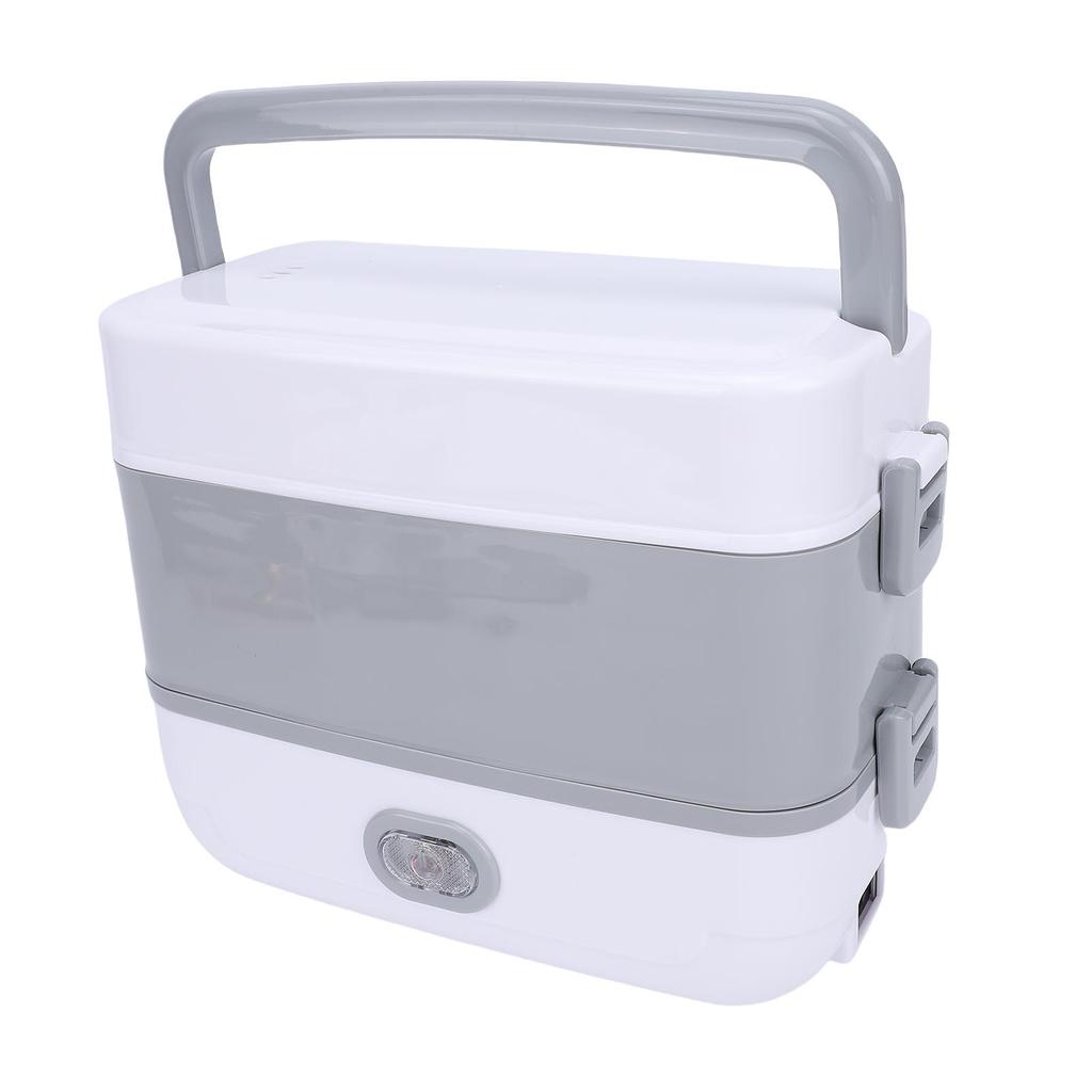 250W Electric Lunch Box with 4 Stainless Steel Food Container Multifunctional Insulated Plug In Heated Lunch Box for