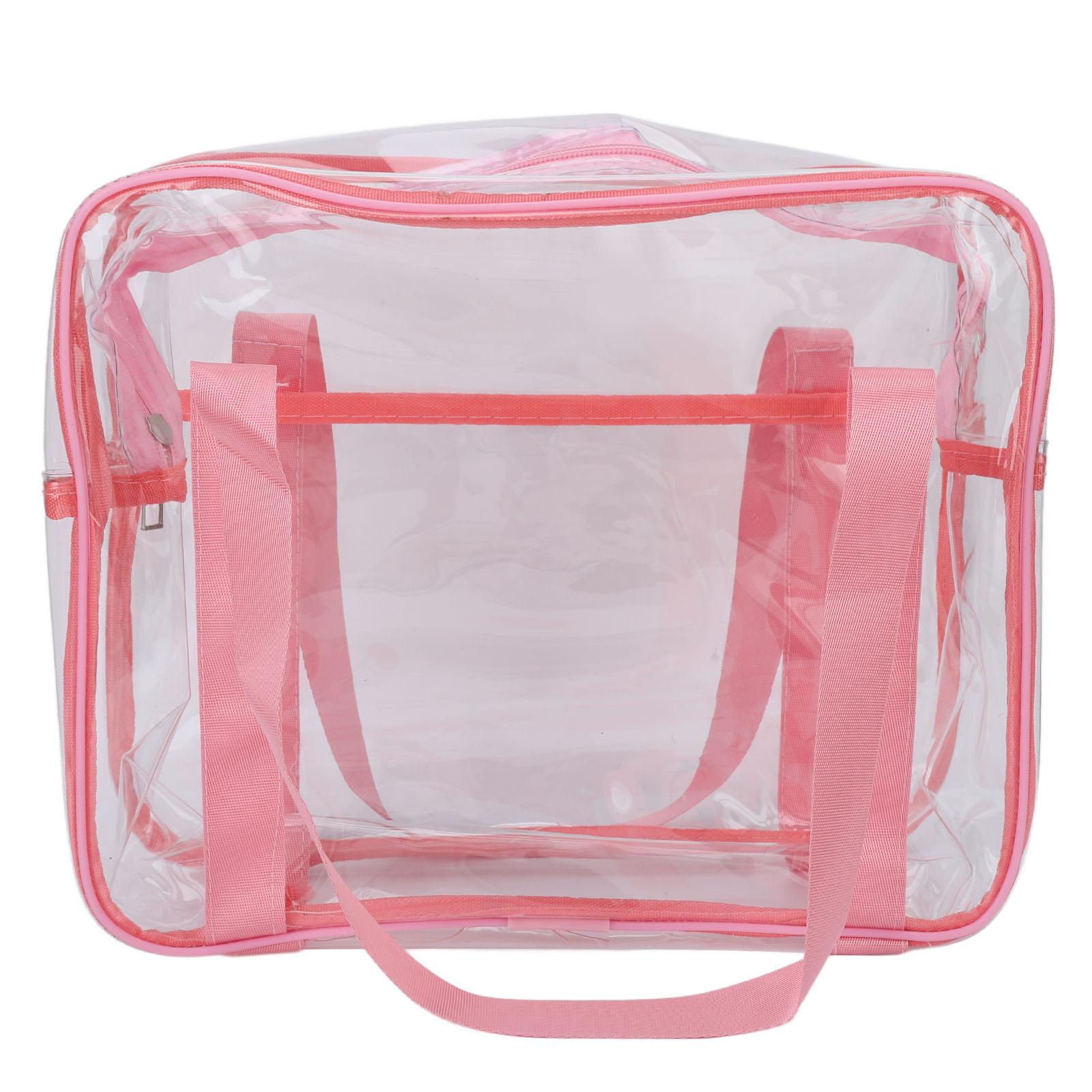 

Прозрачная косметичка большой емкости водонепроницаемая застежка-молния косметичка прозрачная дорожная розовый