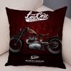 Colorful Motorcycle Cushion Cover Decor Vintage Style Bike Race  Pillowcase Soft Plush Pillow Case for Sofa Home Car 45x45cm