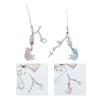 Colorful Goldfish and Star Flower Pendant Keychain Acrylic Key Ring for Women Girls Trendy Bag Charm Phone Decoration
