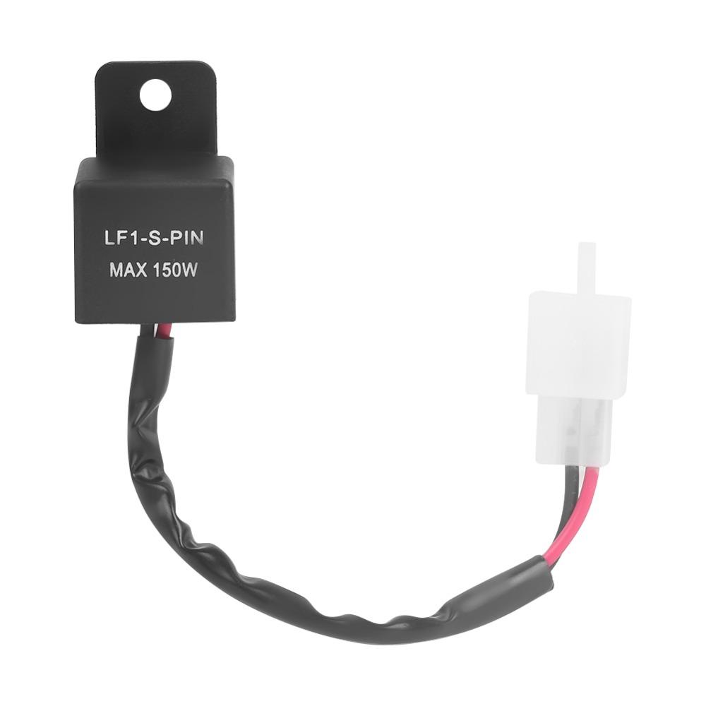 LF1-S-PIN Blinker Relay 12V 150W LED Flasher Relay Plug Play Flasher Relay Most Motorcycles