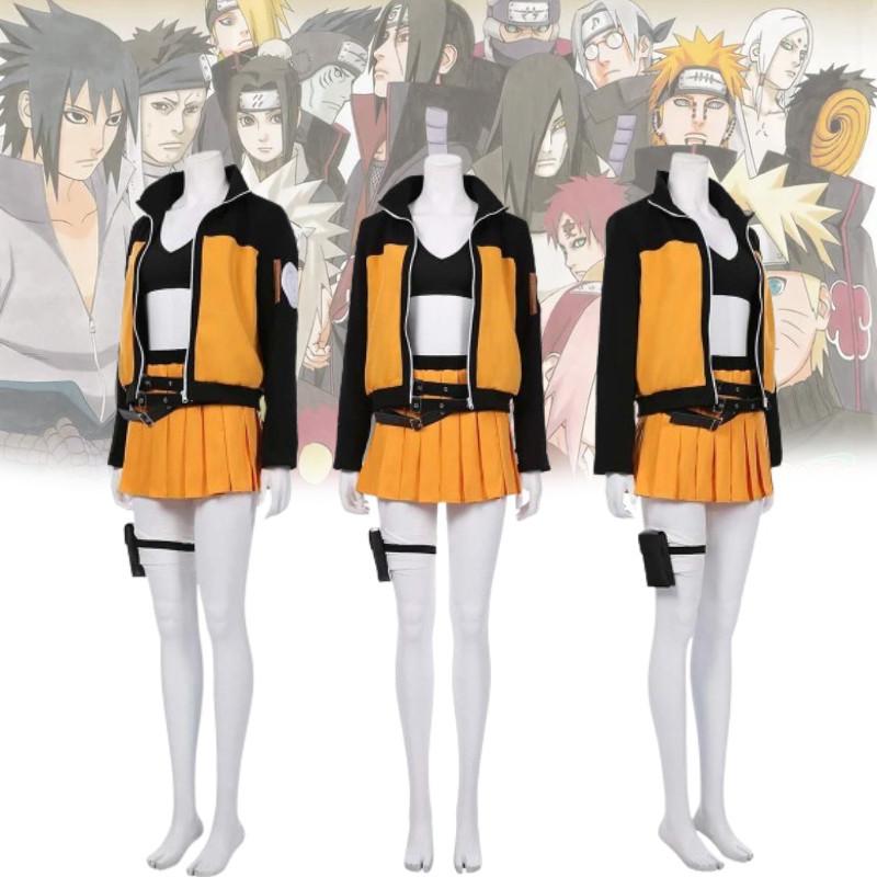 Stylish Shippuden Female Cosplay Costume Anime Themed Polyester Outfit