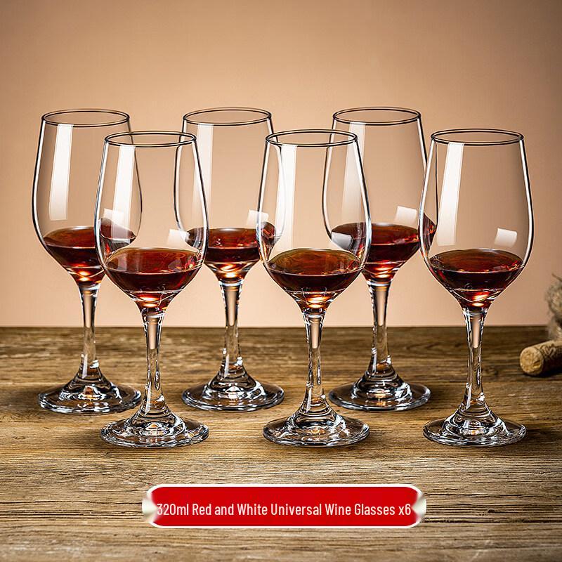 ZISIZ Handmade Stemmed Red Wine Glass Set