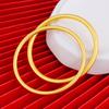 4mm Vietnam Sand Gold Frosted Gold Plated Alloy Bracelet - Women's Ancient Craftsmanship