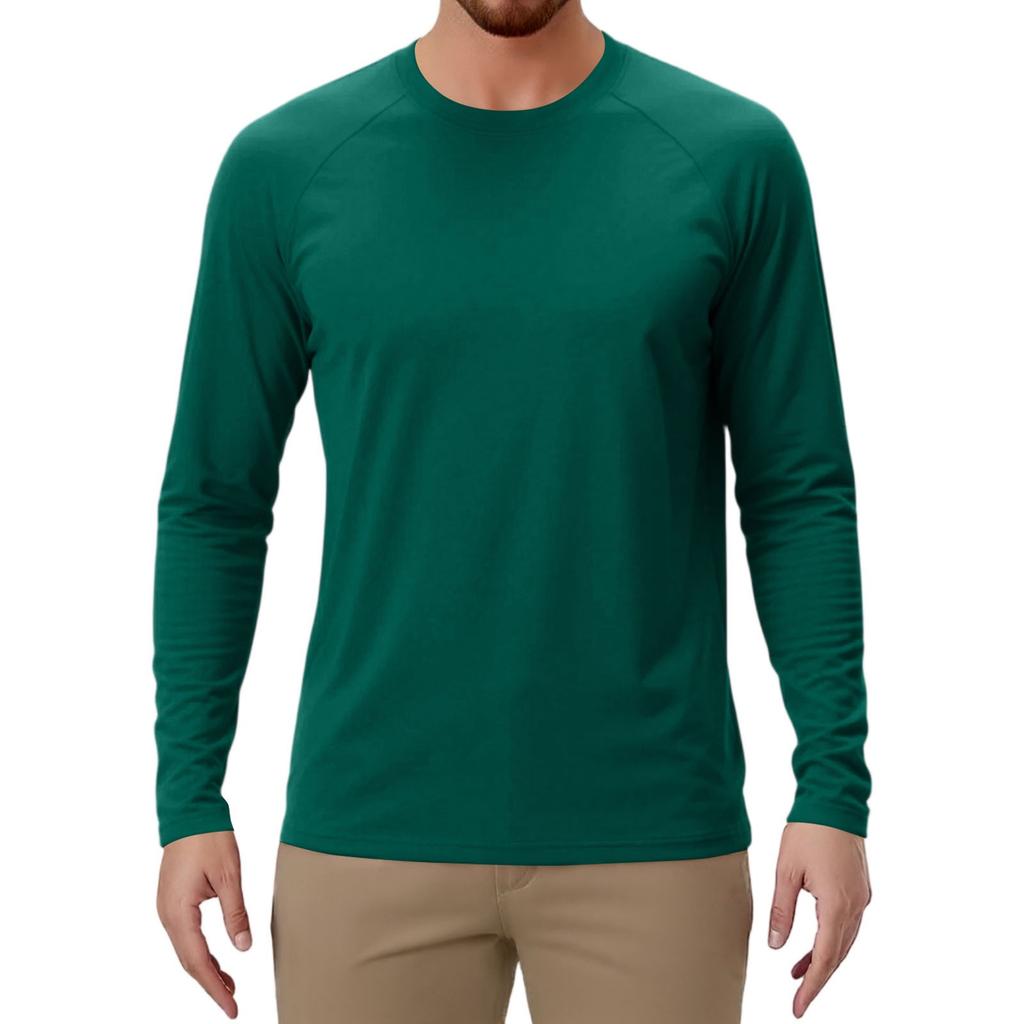 Herren Farb-Raglan Langarm Sportoberteil