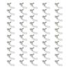 50Pcs Mounting Clips Holder Rugged Easily Use Portable Light Clips Holder with Screws for LED Light Family Parties