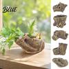 Indoor Greenery Pots for Study Resin Tree Stump Flowerpot Succulents Small Plants Imitation Wood Grain Planter Flower Plants Home Office Decor,