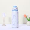 Bottiglia Sportiva con Tappo Flip-Top per Doppia Bevanda, Grande Capacità, Portatile, Sottovuoto, Acciaio Inossidabile 304, Termica, Tazza per Frutta, Bottiglia d'Acqua per Sport all'Aperto