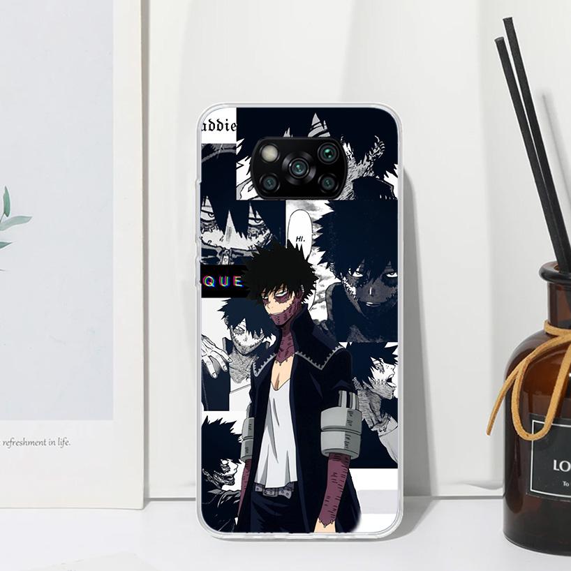 My Hero Dabi Bnha Phone Case For Xiaomi Poco X7 X6 X5 M7 M8 Pro F7 Ultra Redmi 15C 15 13C 13 12C 12 10 10C 10A Art Fundas Poco X