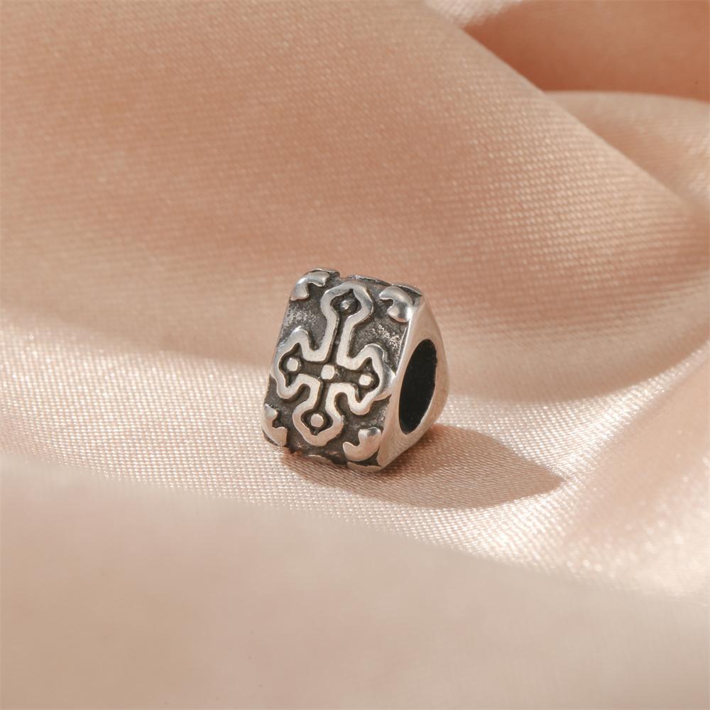 My Shape 5pcs Vintage Stainless Steel Charms for Bracelets Linking Pendants Connector Bead Charm for DIY Jewelry Making Dropship