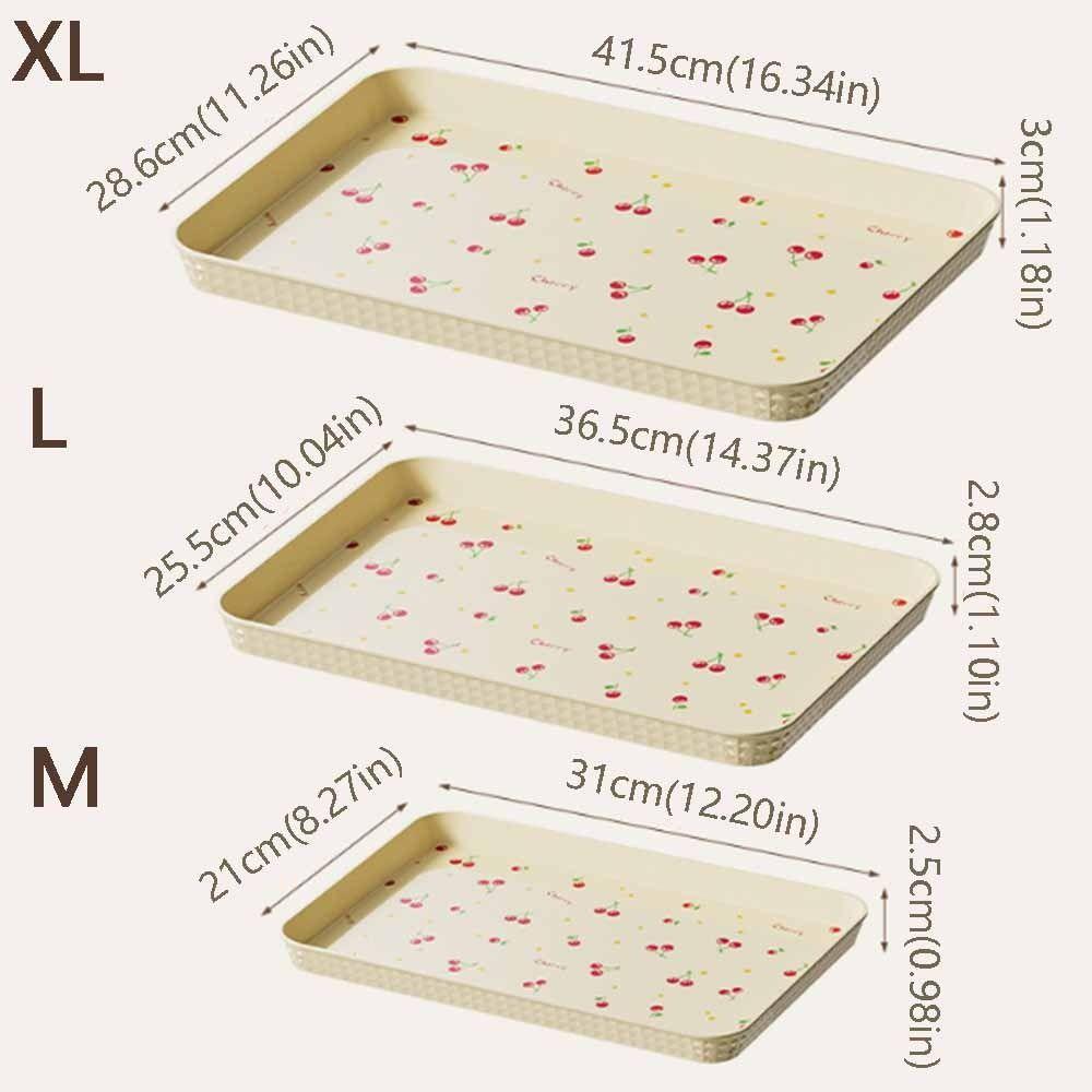 Stackable Plastic Dessert Tray Lightweight Fruit Tray Nordic Style Serving Tray  Food Serving