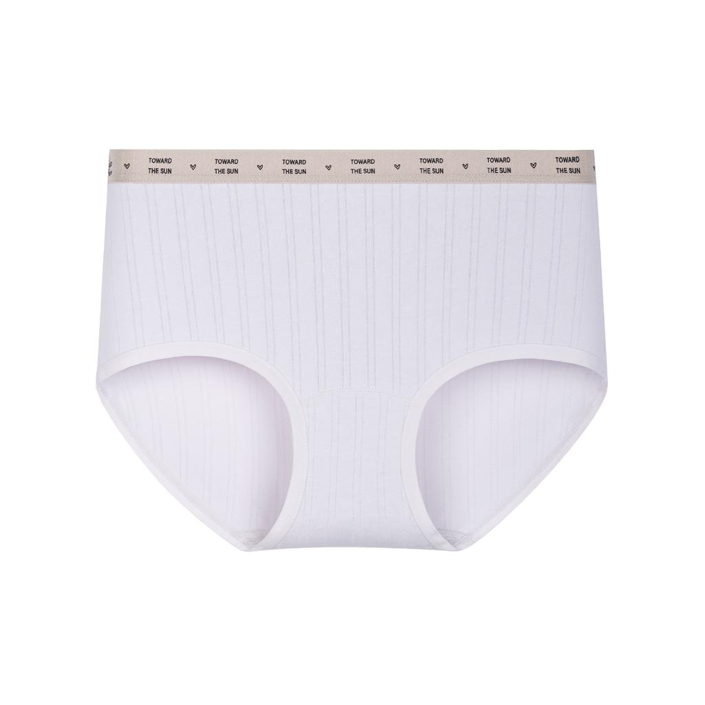 Large Size Ladies Spring and Autumn Pure Cotton 10A Bacteri Resistant Breathable Mid Waist Briefs