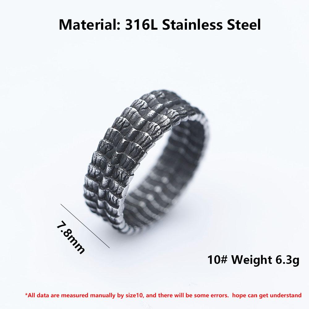 2023 NEW Men's 316L Stainless Steel Rings Vintage Nordic Viking Dragon Rings Amulet Animal  Jewelry Gifts Free Shipping