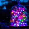 Solar Light RGB Light String Waterproof Outdoor Courtyard Light Garden Party Tree Fence Decoration Atmosphere Light Festival