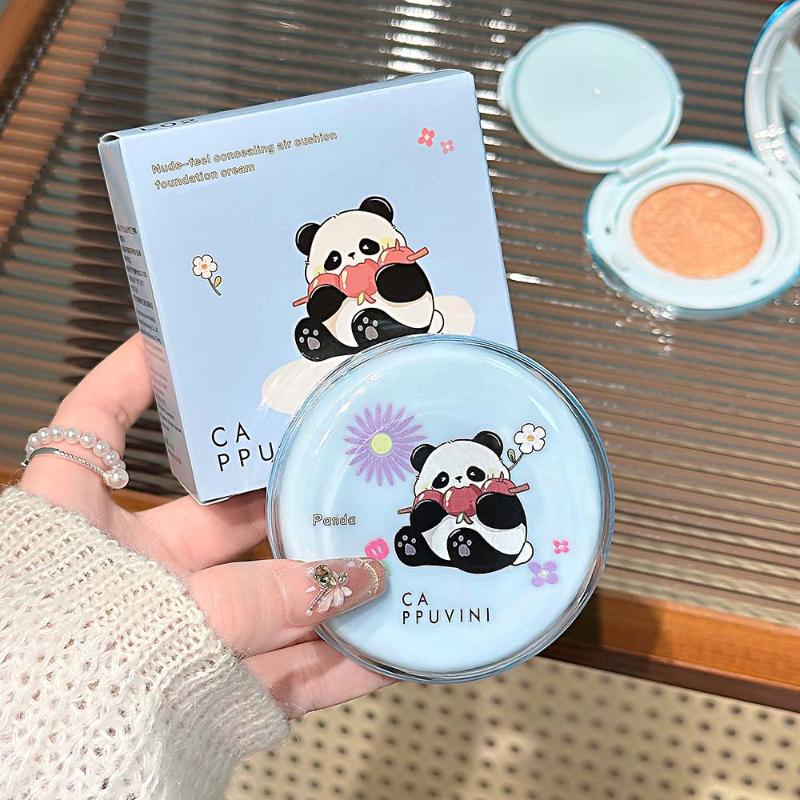 Cappuvini Matte Silky Moisturizing Concealer Air Cushion Natural Makeup Holding Water Resistant Cream Cushion Skin Foundation