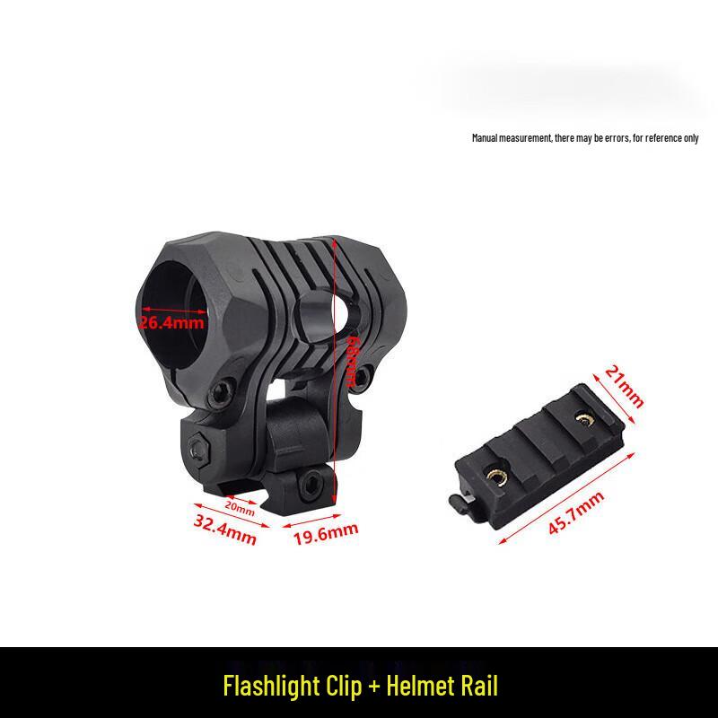 Adjustable Tactical Helmet Flashlight Mount