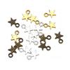 100 stk/pose Alloy Star Pendant Charm Anheng Håndlagede kjeder for DIY smykker å lage funn Armbånd Håndverk Tilbehør