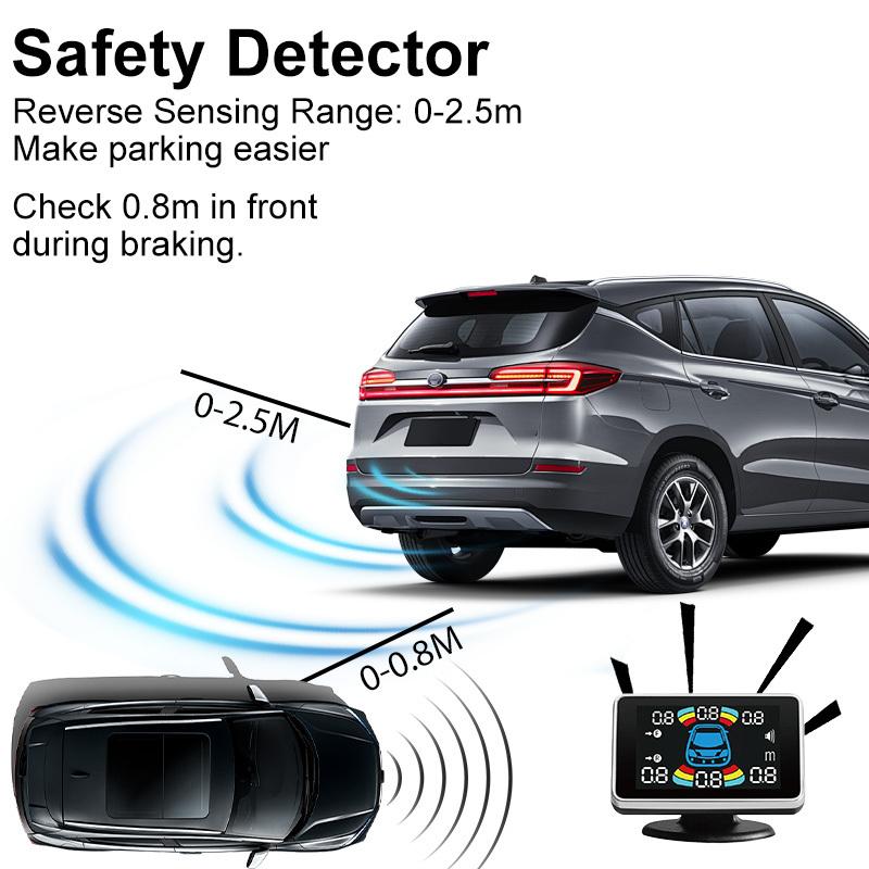 12V16.5mm Parking Sensor Kit 6/8 Sensor Buzzer Reverse Radar Sound Alarm Indicator Probe System