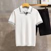 Men's Retro Style Light Knit Polo Shirt - Summer Lapel, Short Sleeves