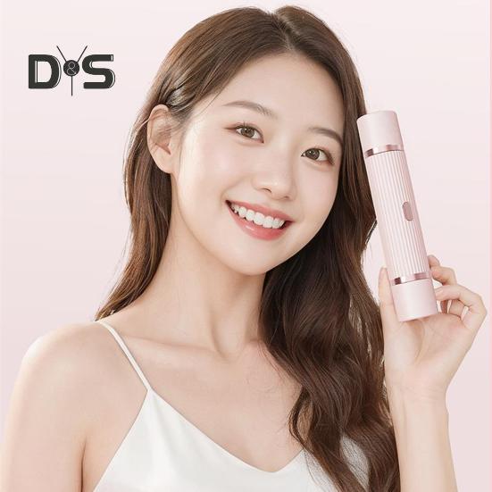 Elektrischer Rasierer für Damen, Doppelköpfe, wiederaufladbar, USB, wasserdicht, tragbar, für Gesicht, Körper, Bikinizone, Arm und Bein, Haarentfernung, Epilierer, Rasierer