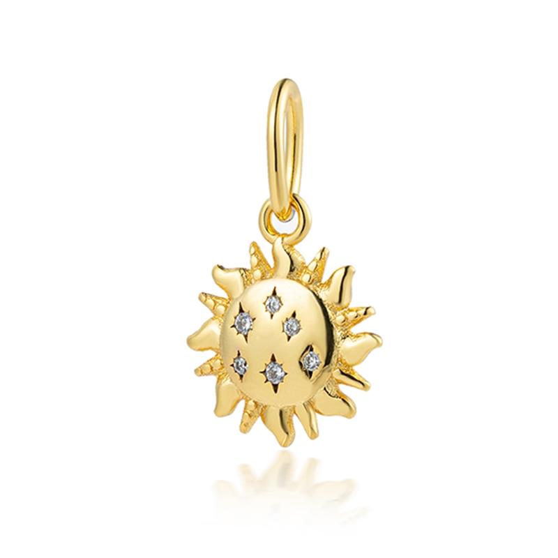 Perline Charm Oro Scintillante Pendenti Originali Europei Snake Fit Bracciale in Rame Collana Perline Per Gioielli Fai da Te Regalo Donna